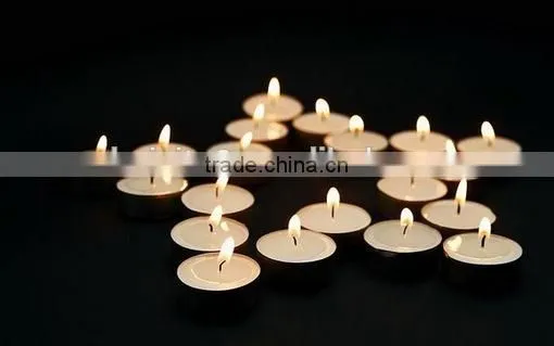 N536 White Color Tea Light Type Tin Candles photo-2