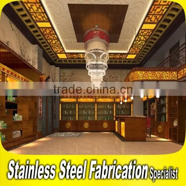 Custom Made Interior Stainless Steel 5 Star Hotel Lobby Decoration photo-2