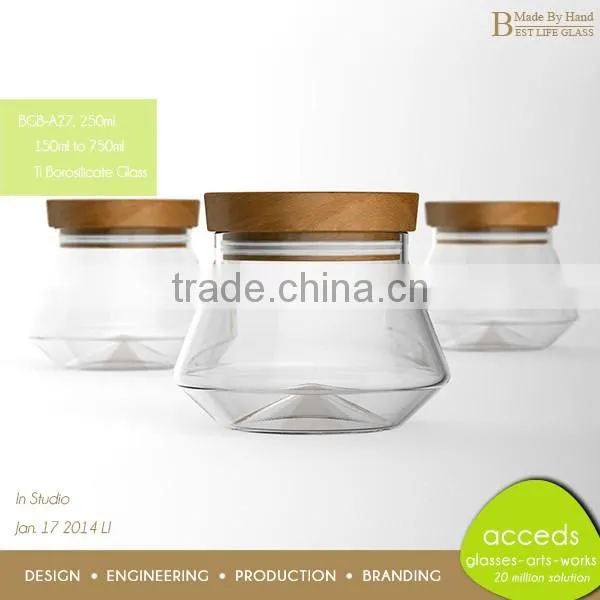 Professional Custom Decorative High End Glass Jar With Lid photo-5