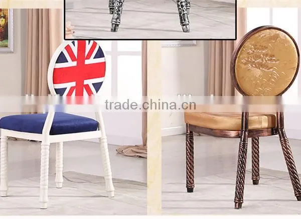 Quality European Antique Metal Dining Chair QL-T852 photo-3