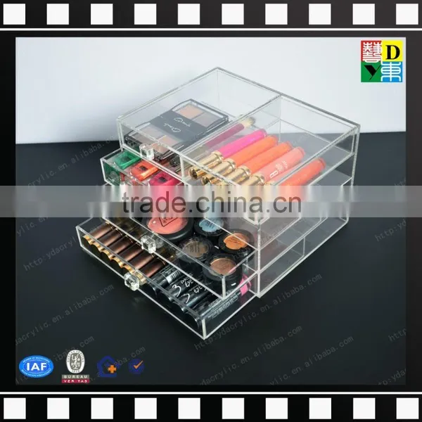 2016 Custom Clear Acrylic Lipstick Holder Display Stand Cosmetic Organizer Makeup Case photo-2