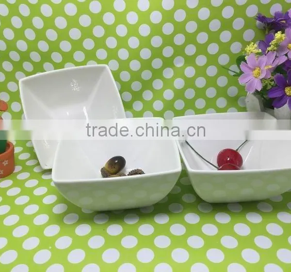 China Manufacturer Stocked White Porcelain Square Dish/food Dish/rice Dish photo-3