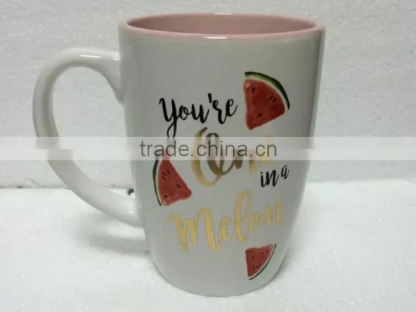 Belly-shape Mug With Decal,different Color Inside and Outside photo-4