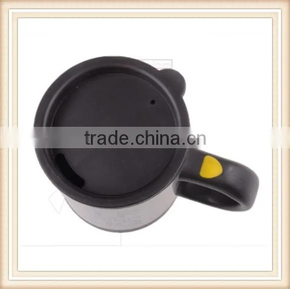 Automatic Plain Mixing Coffee Tea Cup Lazy Self Stirring Mug Button Pressing BLK photo-3