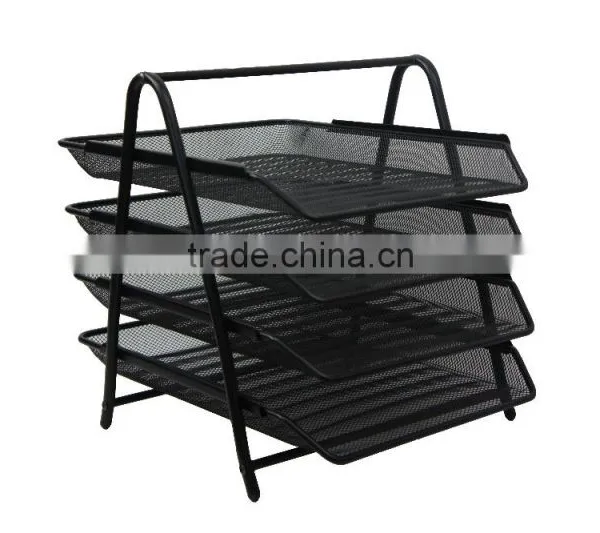 Hot Sale 4-Tier Metal Mesh Document Tray,Durable Desk Tray,Document Organizer photo-2