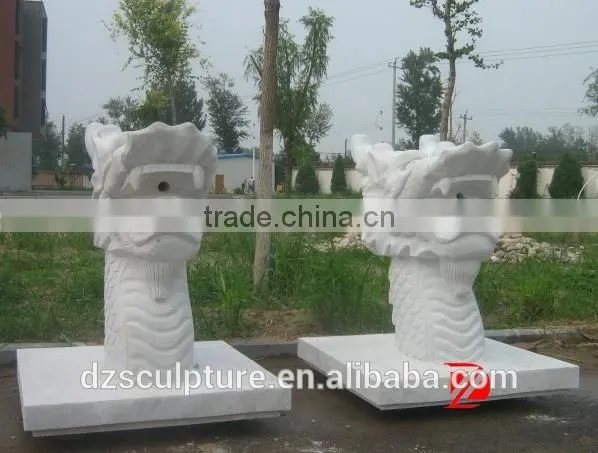 Dragon Head Fountains Marble Sculpture photo-2