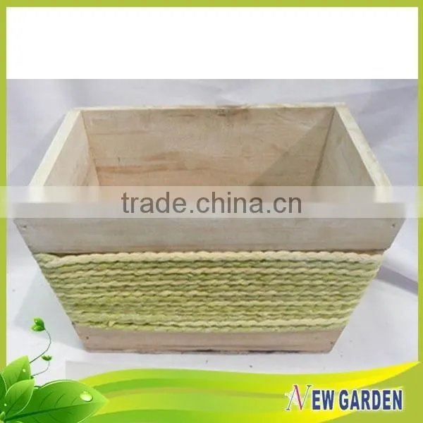 Products You Can Import From China Eco-friendly Wood Memorial Flower Pots photo-3
