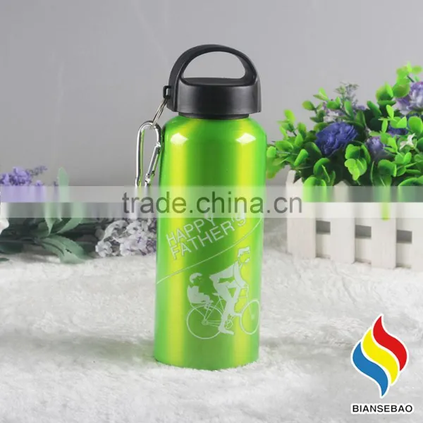 20 Oz. Wide Mouth Aluminum Water Bottle W/Carabiner photo-4