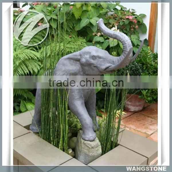 Decorative Outdoor Stone Elephant Water Fountain photo-2