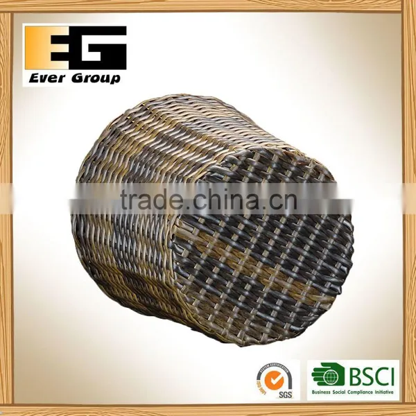 Decor Gardening Planter Classic Round PE Rattan Basket With PVC Liner photo-4