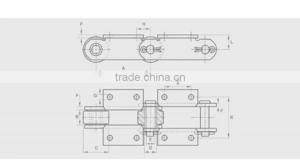 TUV Certified Manufacturer Sugar Cane Industry Conveyor Sugar Chain 1796 photo-2