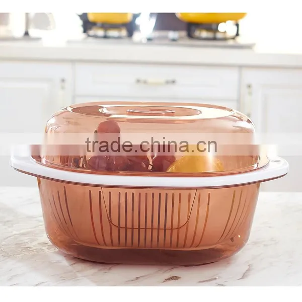 Kitchen Vegetable and Fruit Plastic Draining Basket Drain Basket photo-3