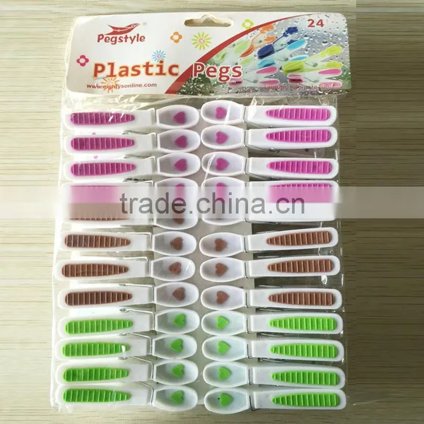 Maple Leaf Pattern Plastic Clothespins Laundry Clips Soft Grip Pegs Clothes Line Clips photo-6