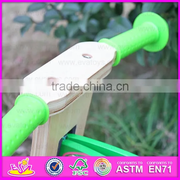 Hot New Product for 2015 Cheap Wooden Bike for Kids,Fashion Wooden Balance Bike Toy,High Quality Children Wooden Bike W16C113 photo-2