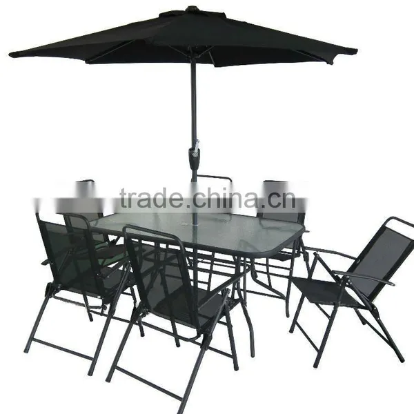 Outdoor Leisure Table and Chair Patio Sling Dining Set Graden Furniture photo-3