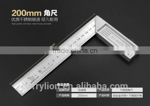 Berrylion 500mm Square Ruler Stainless Steel Clear Scale Alloy Square Ruler photo-2
