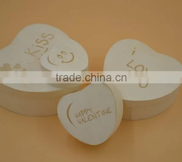 Heart Shape Pine Wood Box|printed Box photo-6