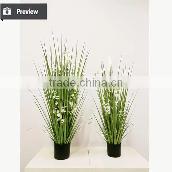 110 / 140 / 170cm Artificial Grass Potted Onion Grass With Orchid Flowers for Indoor Decoration Pots Plant photo-4