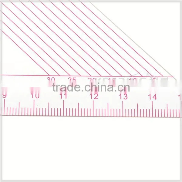 Kearing Brand Sandwich Line for Durability,triangle Grader Ruler,grading Sewing Grader Ruler With Protractor #T045 photo-6