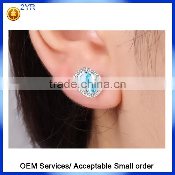 Factory Price Good Quality Halo Designs Earring 925 Sterling Silver AAA Clear CZ Stud Earrings photo-5