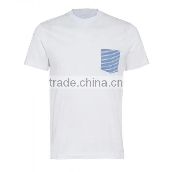 Best Selling Fashionable Unisex Round Neck T-Shirt With Pocket photo-2