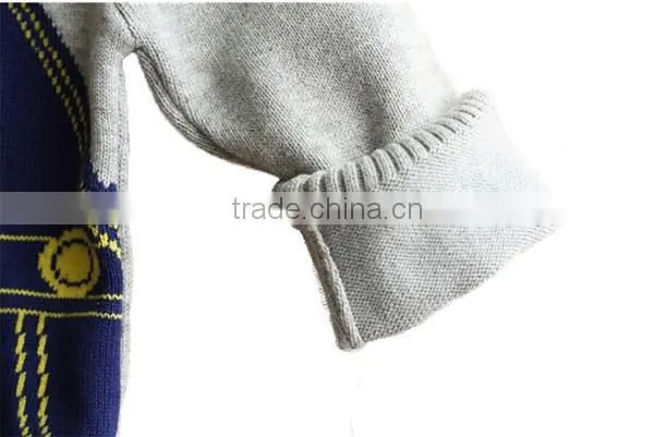 Fashion Style Fake Two Pieces Boys Cotton Sweater photo-4