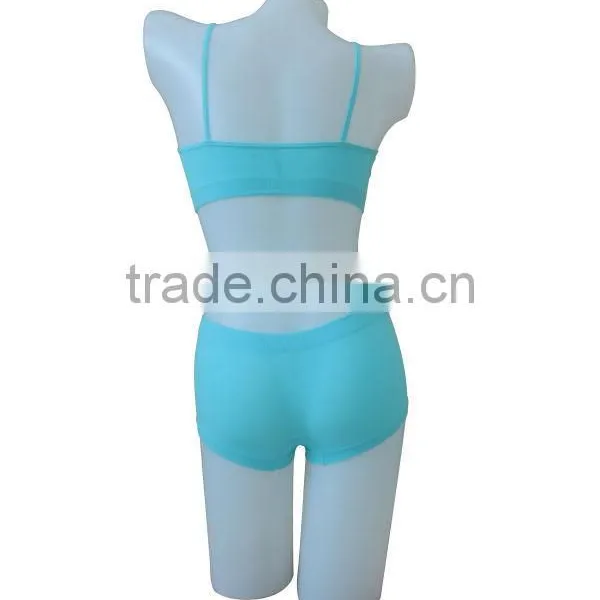 Nice Quality New Style Seamless Girl's Underwear Girl's Tank Top & Panty W/print photo-3