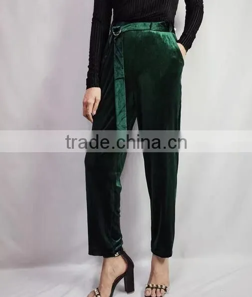4665 Runwaylover High Waist Sexy New Design Velvet Sexy Pant photo-2