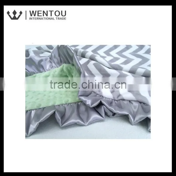 Custom Baby Girl Chevron Stroller Blanket photo-6