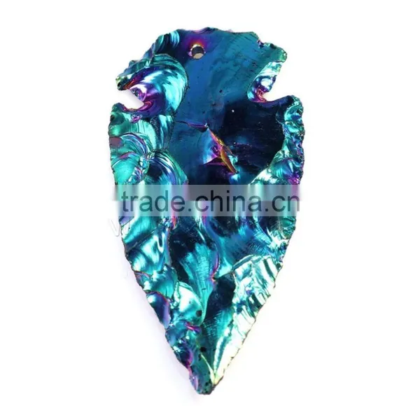 Best Selling Products Colorful Plated Jasper Gemstone Pendant photo-3