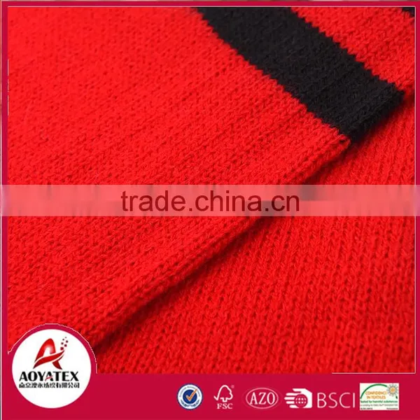 Jacquard Football Double Layers Scarf Hat Gloves Woven Acrylic Sets photo-4