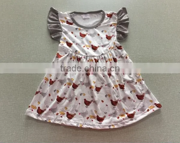 Lace Fold Cute and Charming Flowers Cool Ventilated Girl Striped T-shirt Unique Kids Frock Designs Pictures photo-6