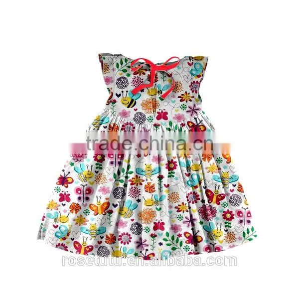 Patterns of Different Professional Custom Wholesale Little Girl Beautiful Cotton Clothing photo-5