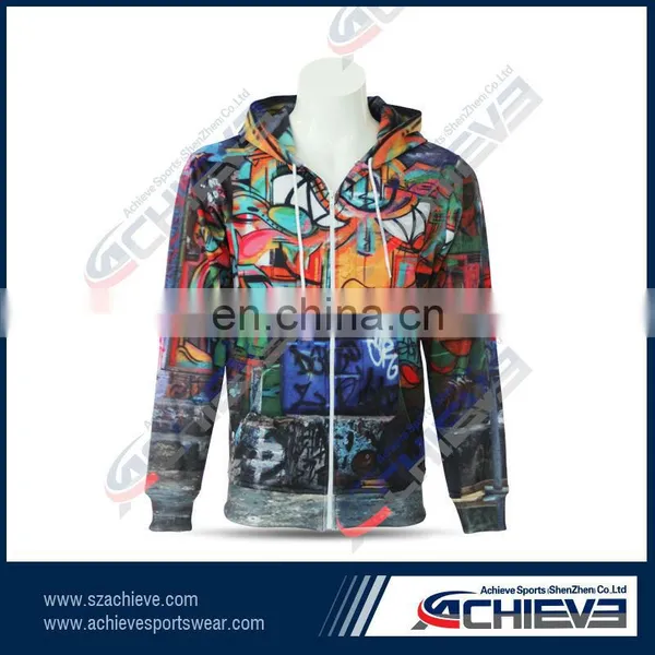 Custom Printed Tribal Hoodie no Color Fade