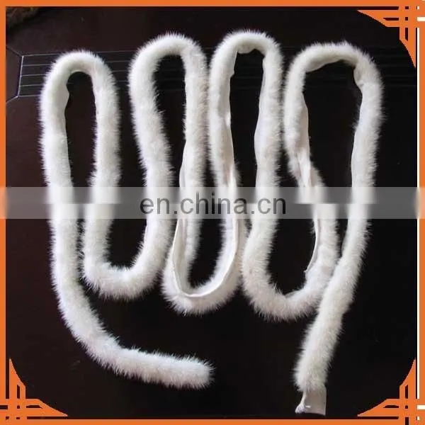 Mink Fur Strip Natural Color photo-2
