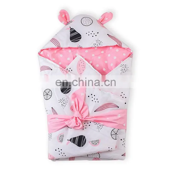Adjustable Baby Organic Wrap Set Newborns Muslin Swaddle Blanket photo-6
