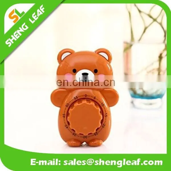 60 Minutes Time For the Kitchen Creative Cute Teddy Bear Cartoon Small Alarm Clock photo-3
