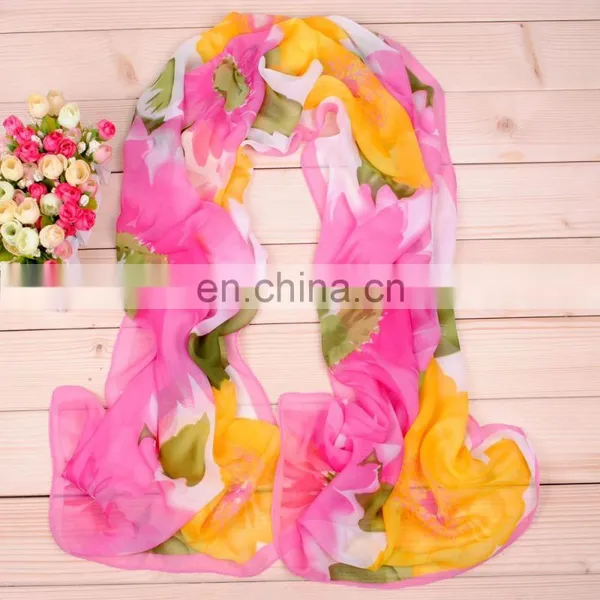 Guangzhou Factory Wholesale Cheap Chiffon Scarf photo-2