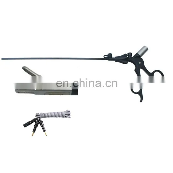 Autoclavable Curved Bipolar Forceps for Laparoscopic Instruments photo-4