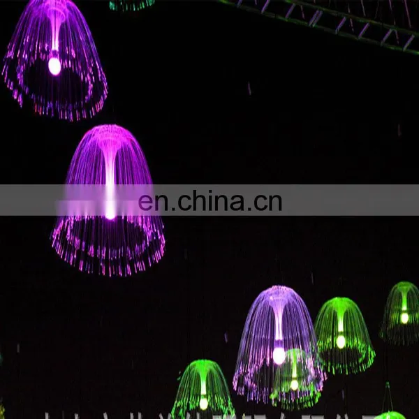 New Fantasy Light Festival Dream Jellyfish LED Jellyfish Fiber Optic Light 1m Diameter Ocean Jellyfish Light photo-5