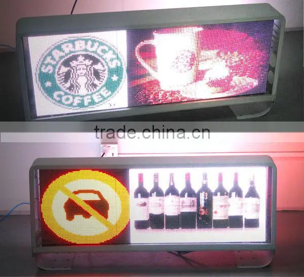 Hot Sale Wireless P5 Full Color 960*320mm Led Taxi Roof Advertising Sign Display 	axi Led Screen Panel photo-2