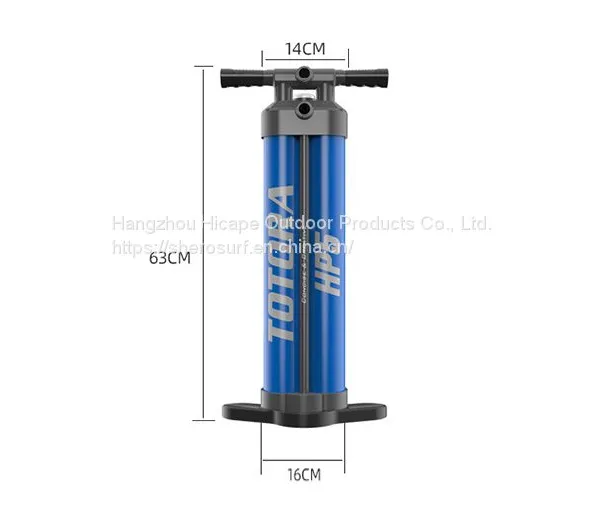 Triple Action Air Hand SUP Pump Hand Pump With Pressure Gauge photo-5