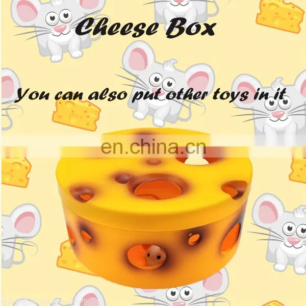 Cheese Box Cat Playing Toy Electric Mice Funny Toy photo-3