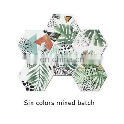 Nordic Greenery is Small Hexagonal Tile Chromatic Kitchen Balcony is Slippery Floor Tile photo-3
