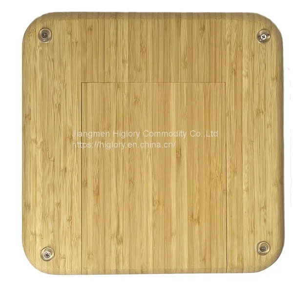 Wholesale Bamboo Wood Cheese Boards and Knife Set Bamboo Serving Platter Cheese Cutting Board Set photo-2