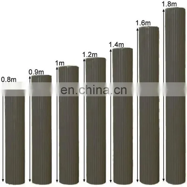 Cheap Artificial 0.8m Plastic Board PVC Strips Sichtschutzmatte Privacy Security Bamboo Fence Roll photo-3