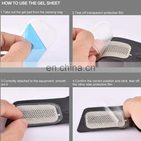 Hydrogel Pads Abdominal Gel Fitness Equipment Machine Stickers Blue photo-3