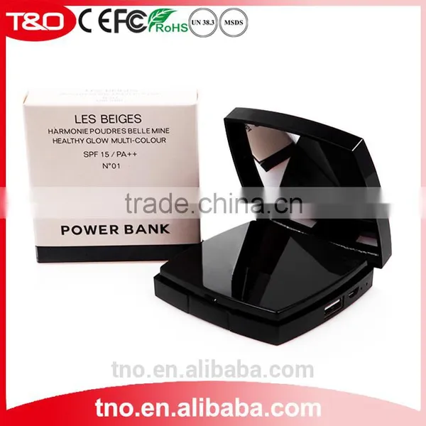 2016 Fashion 3000mah Channel Power Bank Mirror Travel Charger Quality Choice photo-6