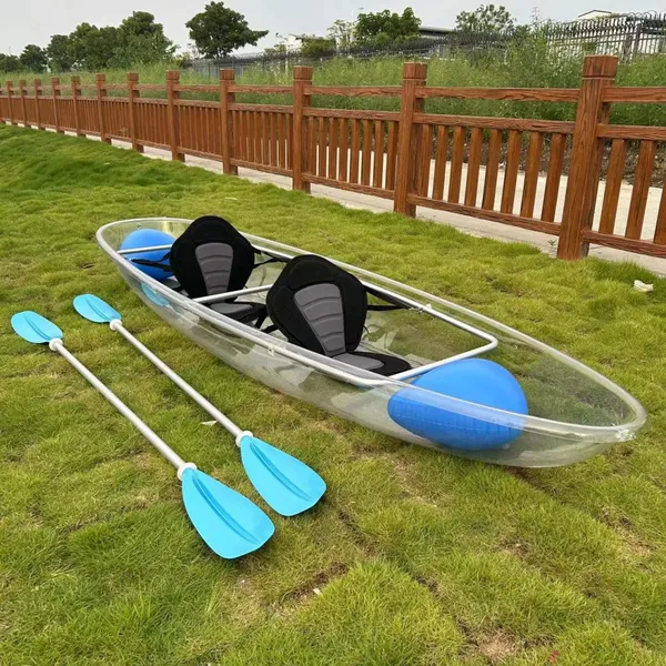 2 People Strong Transparent Kayat With Airbag, Paddle, Seats for Tourism & Photography Industry photo-2