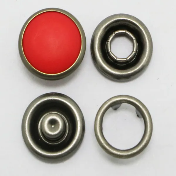 333#11.7mm Hard Pearl Snap Button Brown Color for Denim Shirs for LEE Logo photo-3